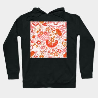 Scandinavian Maximalist Folk Design Hoodie